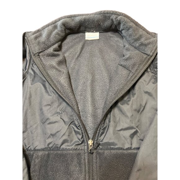 Columbia Boys Black Fleece Lined Full Zip Jacket Size M 10/12 - Picture 3 of 5